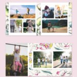 Floral Family Album Template 8x8
