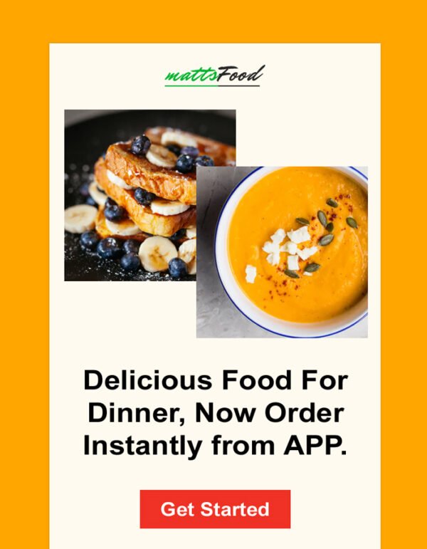 Food Email Newsletter Template