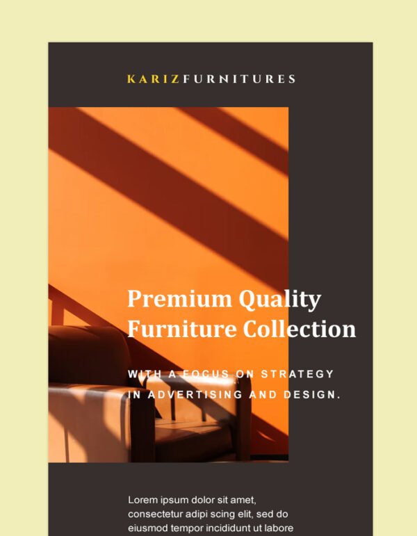 Furniture and Interiors Email Newsletter Template