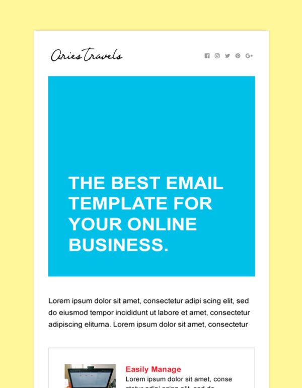 General Email Newsletter Template
