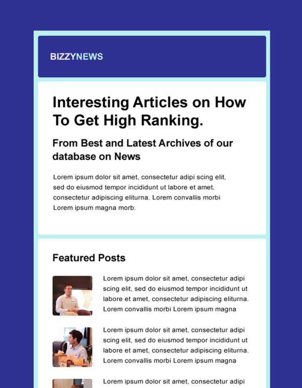 Generic Email Newsletter Template