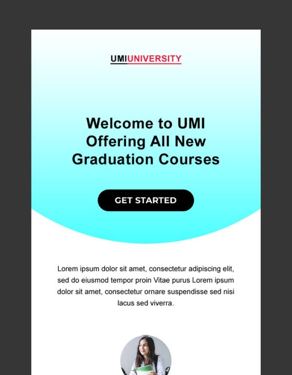 High School Email Newsletter Template