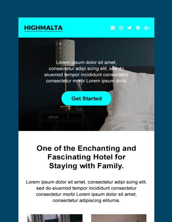 Hotel Promotion Email Newsletter Template