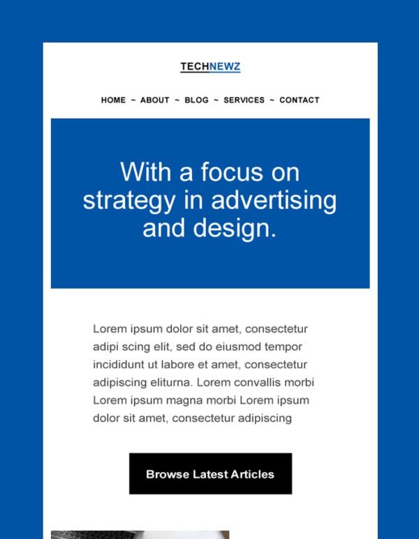 Magazine Email Newsletter Template
