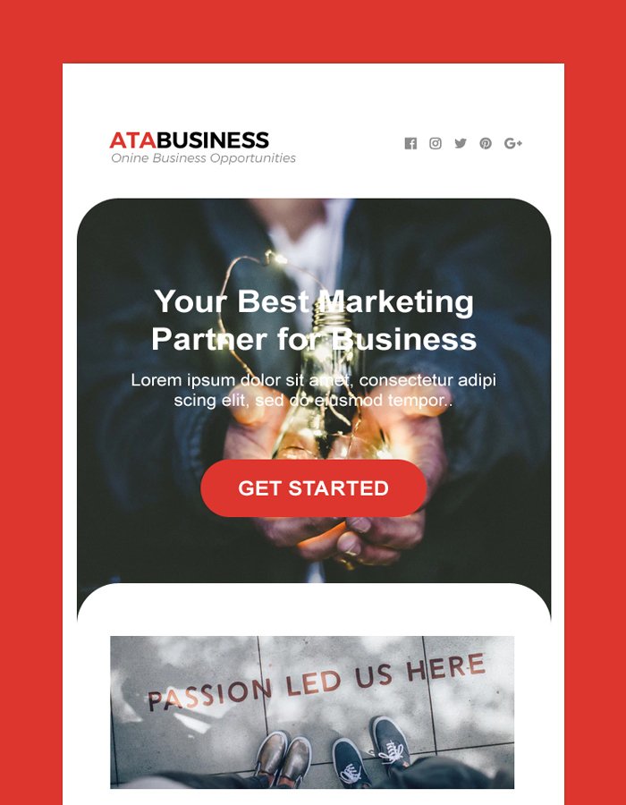 Marketing Email Newsletter Template