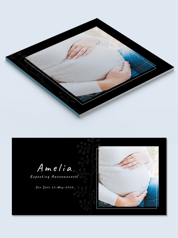Maternity Photo Album in Photoshop