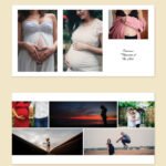 Maternity and Pregnancy Photo Album Template 8x8