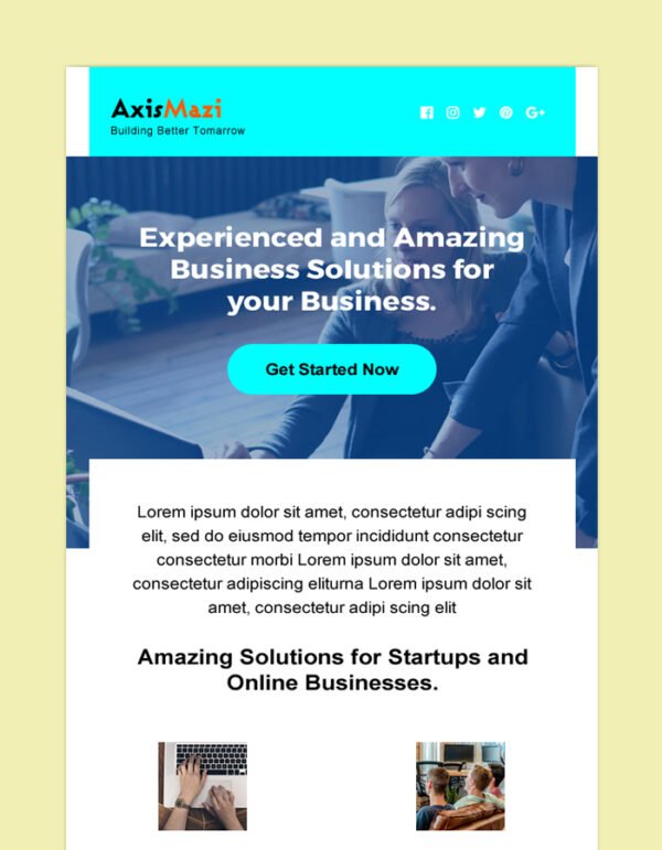 Minimal Email Newsletter Template