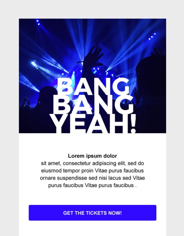Music Event Email Newsletter Template