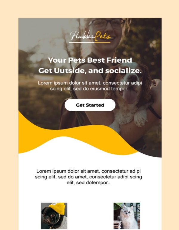 Pet Animals Email Newsletter Template