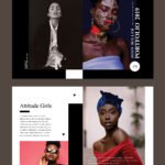 Portfolio Album Design Template 8.5x11