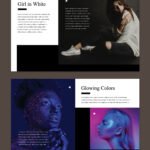 Portfolio Album Design Template 8.5x11