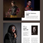 Portfolio Album Design Template 8.5x11