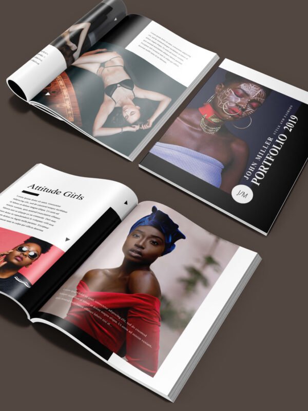 Portfolio Album Design Template 8.5x11