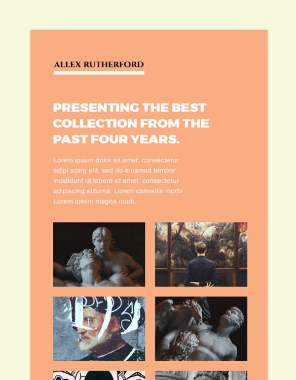 Portfolio Email Newsletter Template