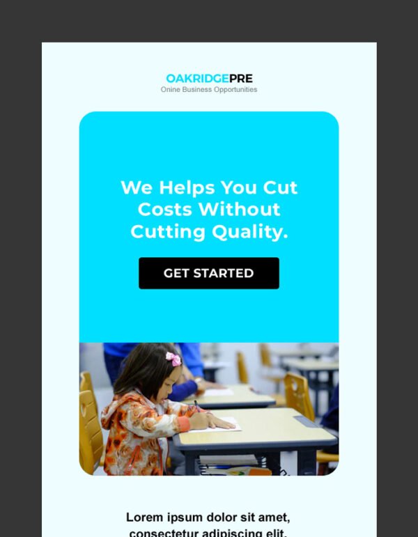 Pre-School Email Newsletter Template