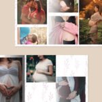 Pregnancy and Maternity Photo Accordion Template 8x20