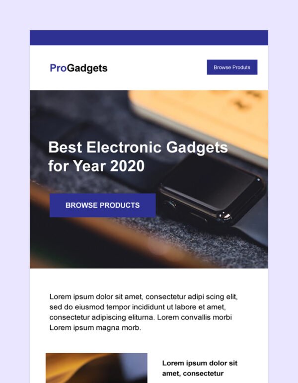 Product Email Newsletter Template