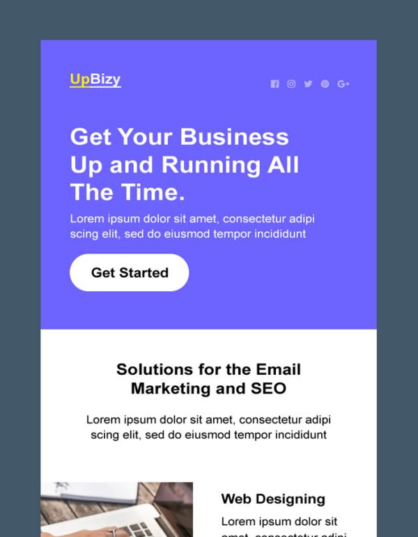 Responsive Email Newsletter Template