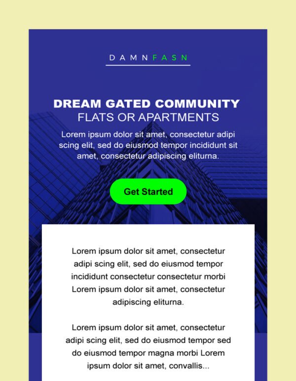 Simple Real Estate Email Newsletter