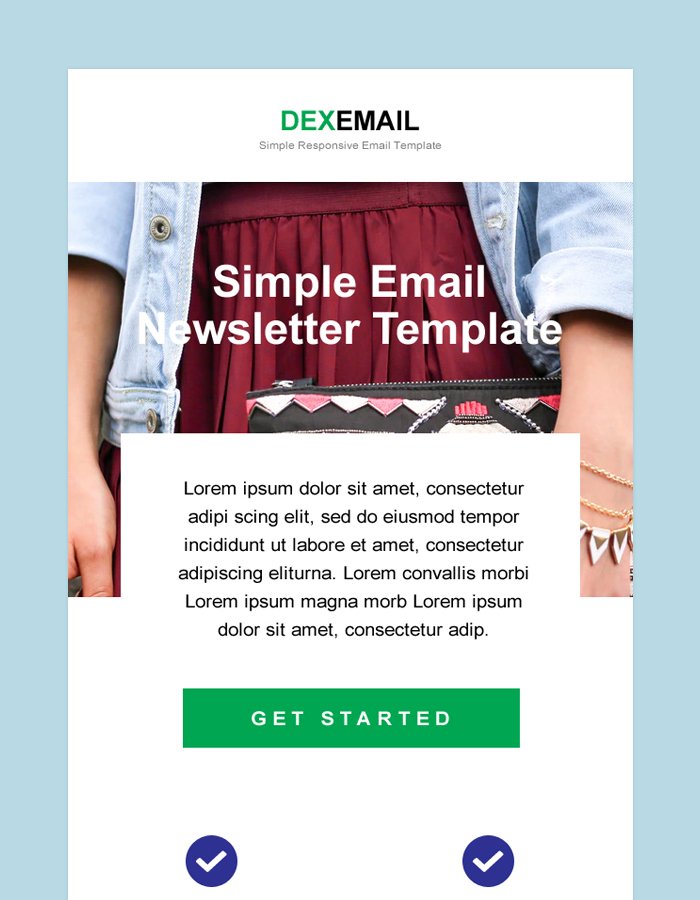 Simple Responsive Email Newsletter Template