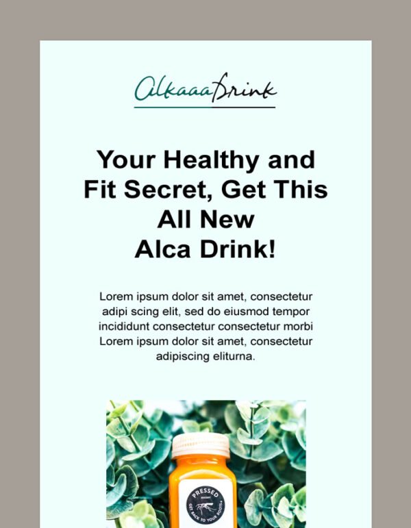 Single Product Email Newsletter