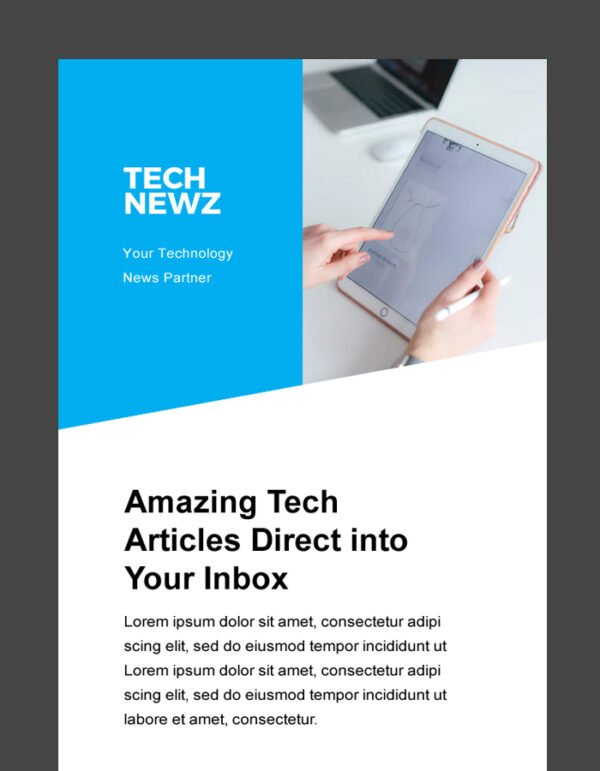 Tech News Email Newsletter template