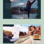 Travel Photo Book Album Template 8x8