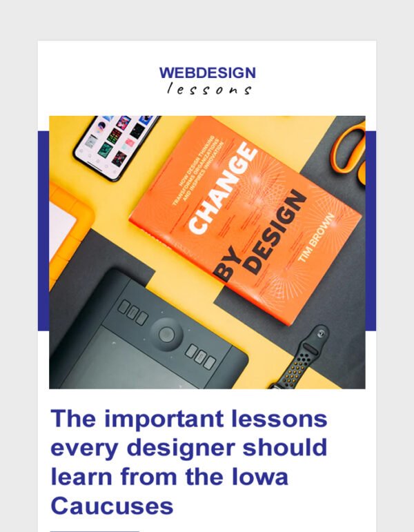 Web Design Company Email Newsletter Template