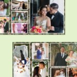 Wedding Accordion Collage Album Template 8x16