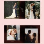 vintage wedding photo album